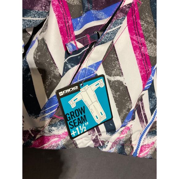 Ride Malibu Girls Youth Medium Snowboard Jacket Chevron Print - New With Tags - Picture 3 of 9